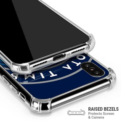 NBA Minnesota Timberwolves Large Logo iPhone XS Max Clear Case